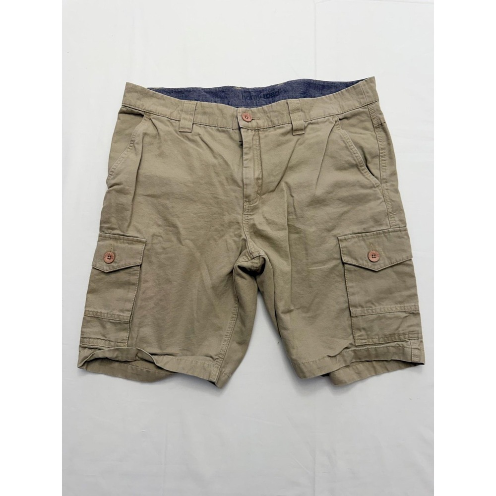 Horny Toad Cargo Shorts Mens 36 Beige Canvas 10 Inseam Utility Pockets Casual
